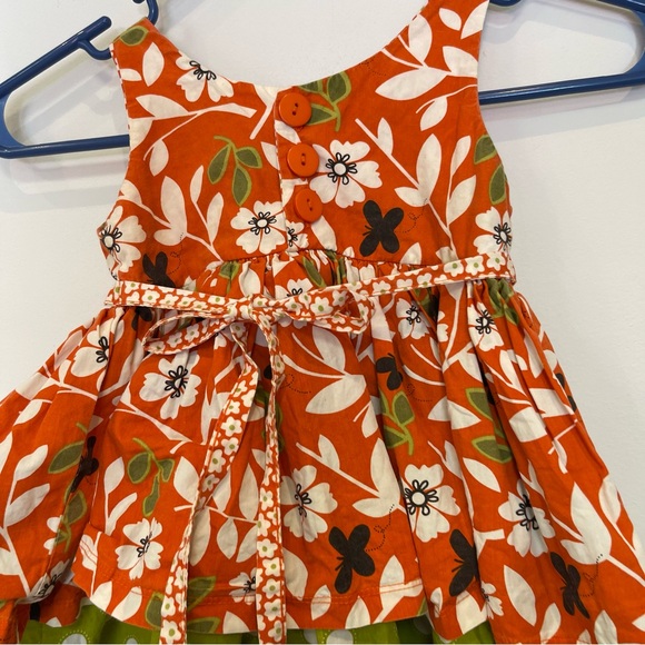 Jelly The Pug Patterned Tenley Dress Multicolor Tank Ruffles Summer Girls 18MO - Picture 5 of 8